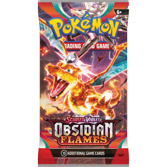 Pokemon TCG: Scarlet and Violet 3 Obsidian Flames Booster Pack Charizard Artwork