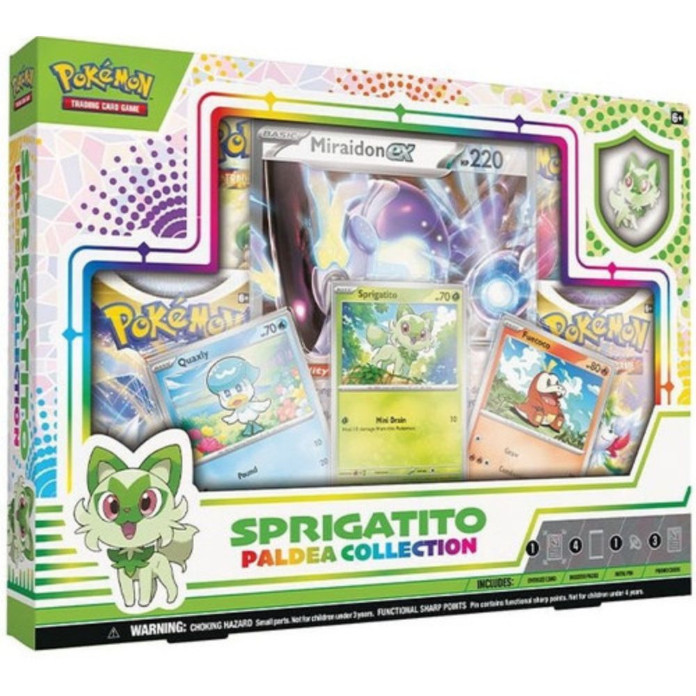 Pokémon TCG: Paldea Collection - Sprigatito with Miraidon Jumbo Card