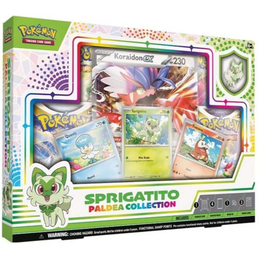 Pokémon TCG: Paldea Collection - Sprigatito with Koraidon Jumbo Card