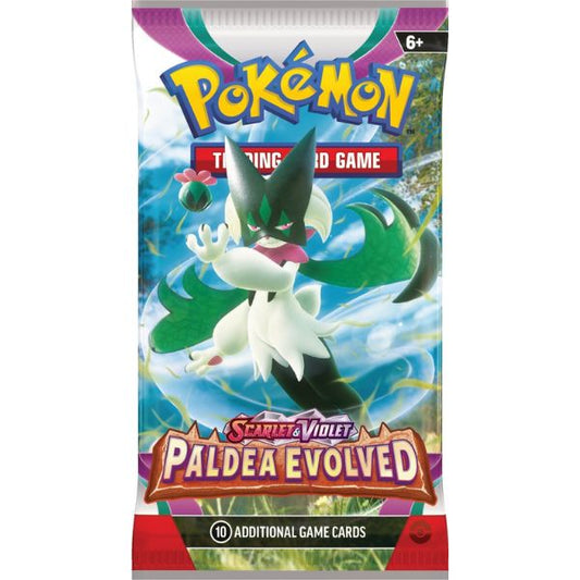 Pokemon TCG: Scarlet and Violet 2 Paldea Evolved Booster Pack Meowscarada Artwork