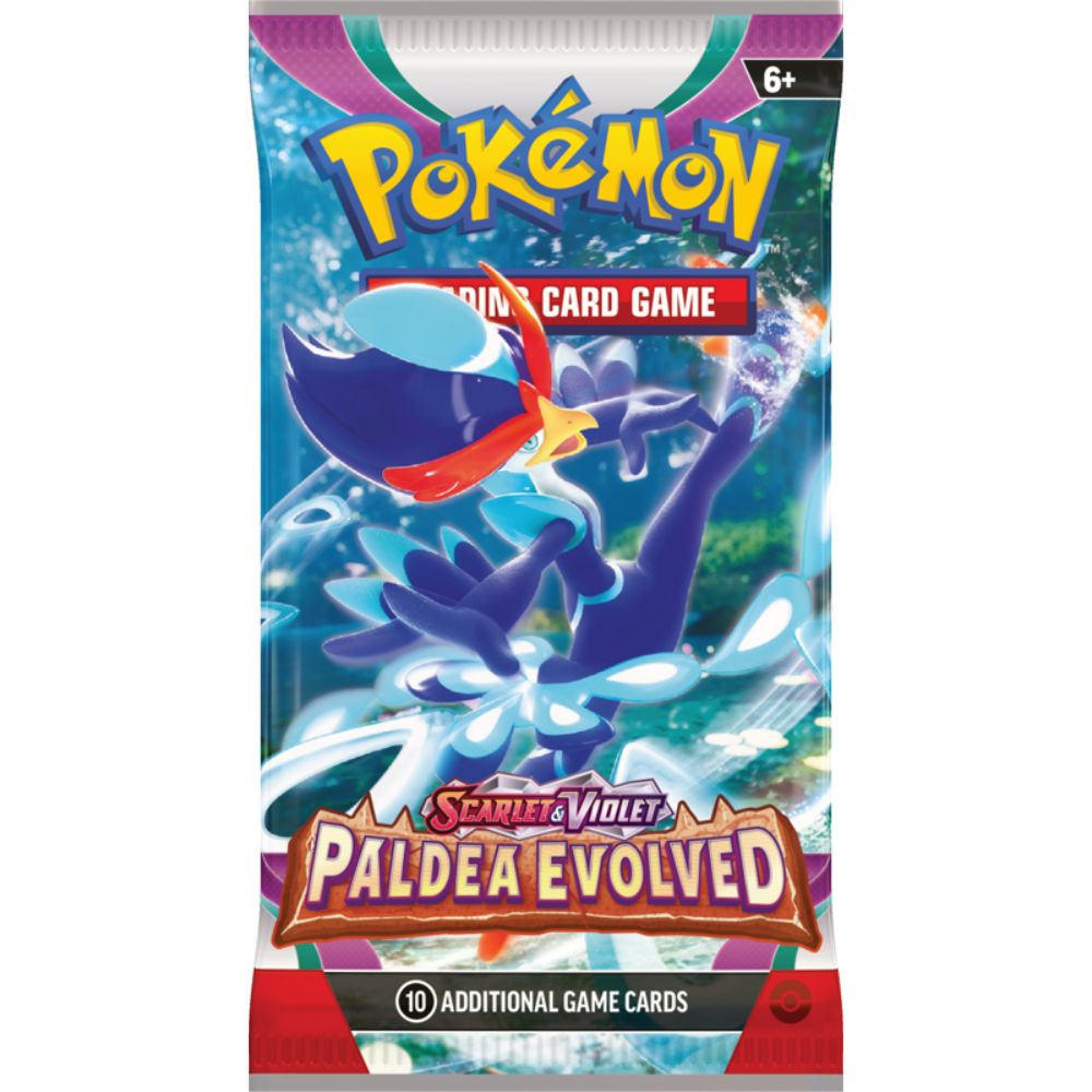 Pokemon TCG: Scarlet and Violet 2 Paldea Evolved Booster Pack Quaquaval Artwork
