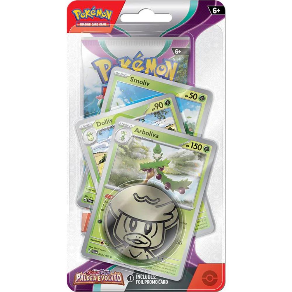 Scarlet and Violet 2 Paldea Evolved Checklane Pack Blister Arboliva Promo