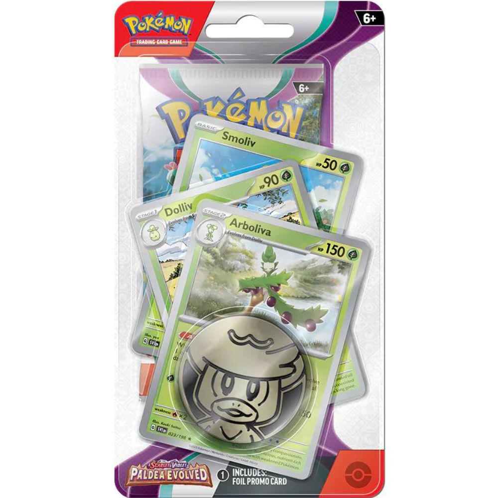 Scarlet and Violet 2 Paldea Evolved Checklane Pack Blister Pawmot Promo