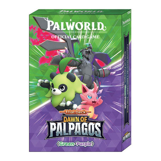 Palworld OFFICIAL CARD GAME - Dawn of Palpagos Green - Pruple Trial Deck