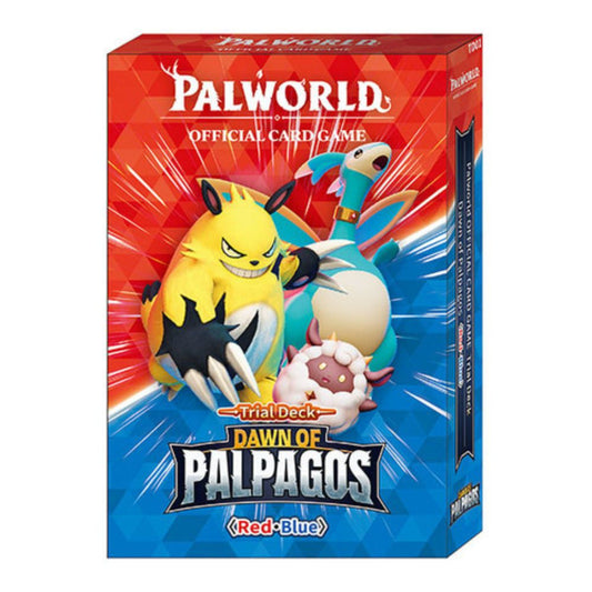 Palworld OFFICIAL CARD GAME - Dawn of Palpagos Red - Blue Trial Deck