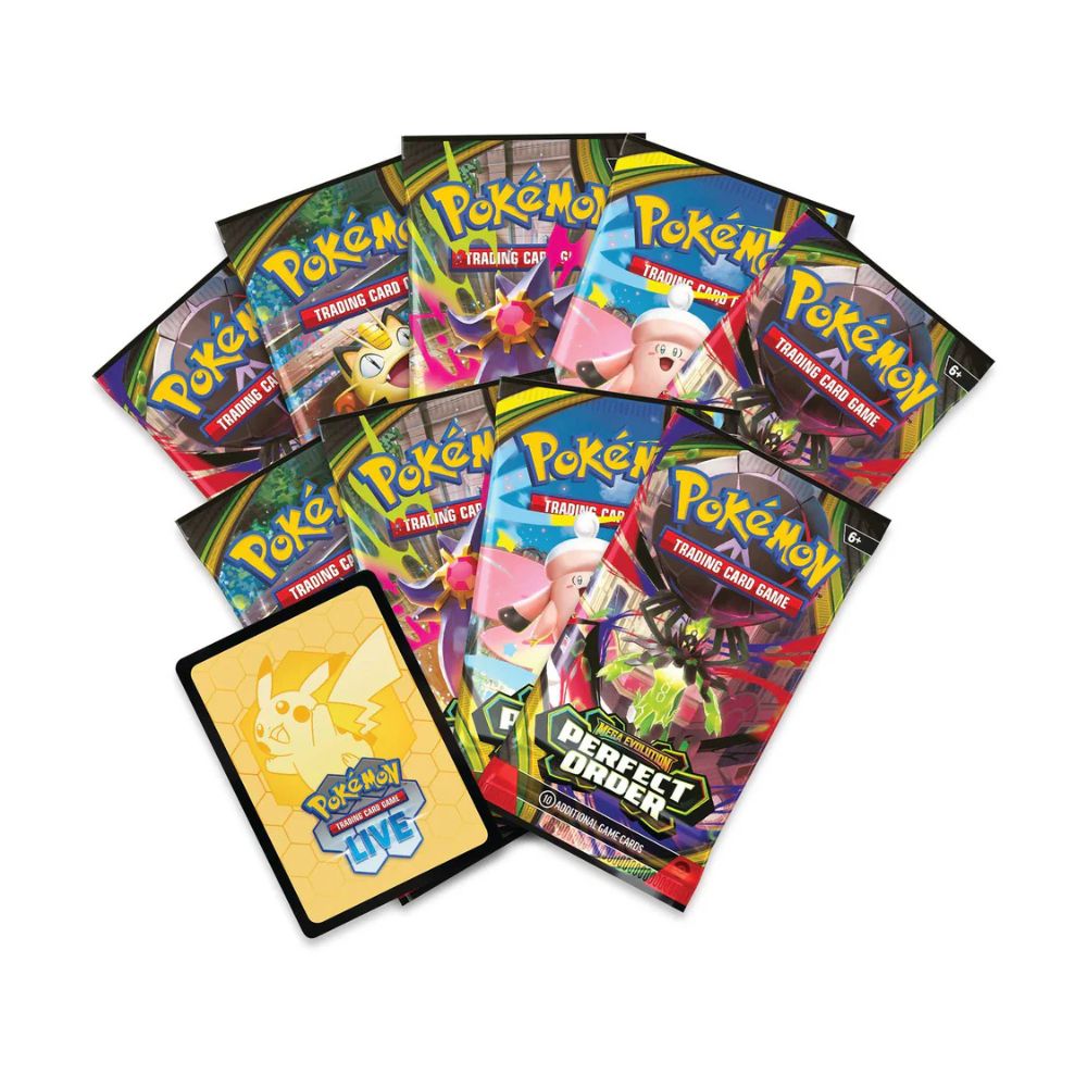 Pokemon TCG: Mega Evolution Perfect Order Elite Trainer Box Booster Packs