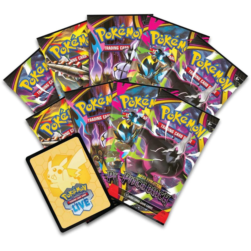 Pokemon TCG: Mega Evolution Pitch Black Elite Trainer Box Booster Packs