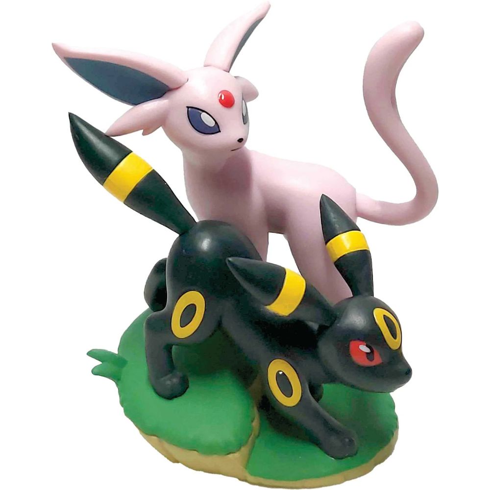Pokemon TCG: Scarlet & Violet 8.5 Prismatic Evolutions Premium Figure featuring Espeon and Umbreon
