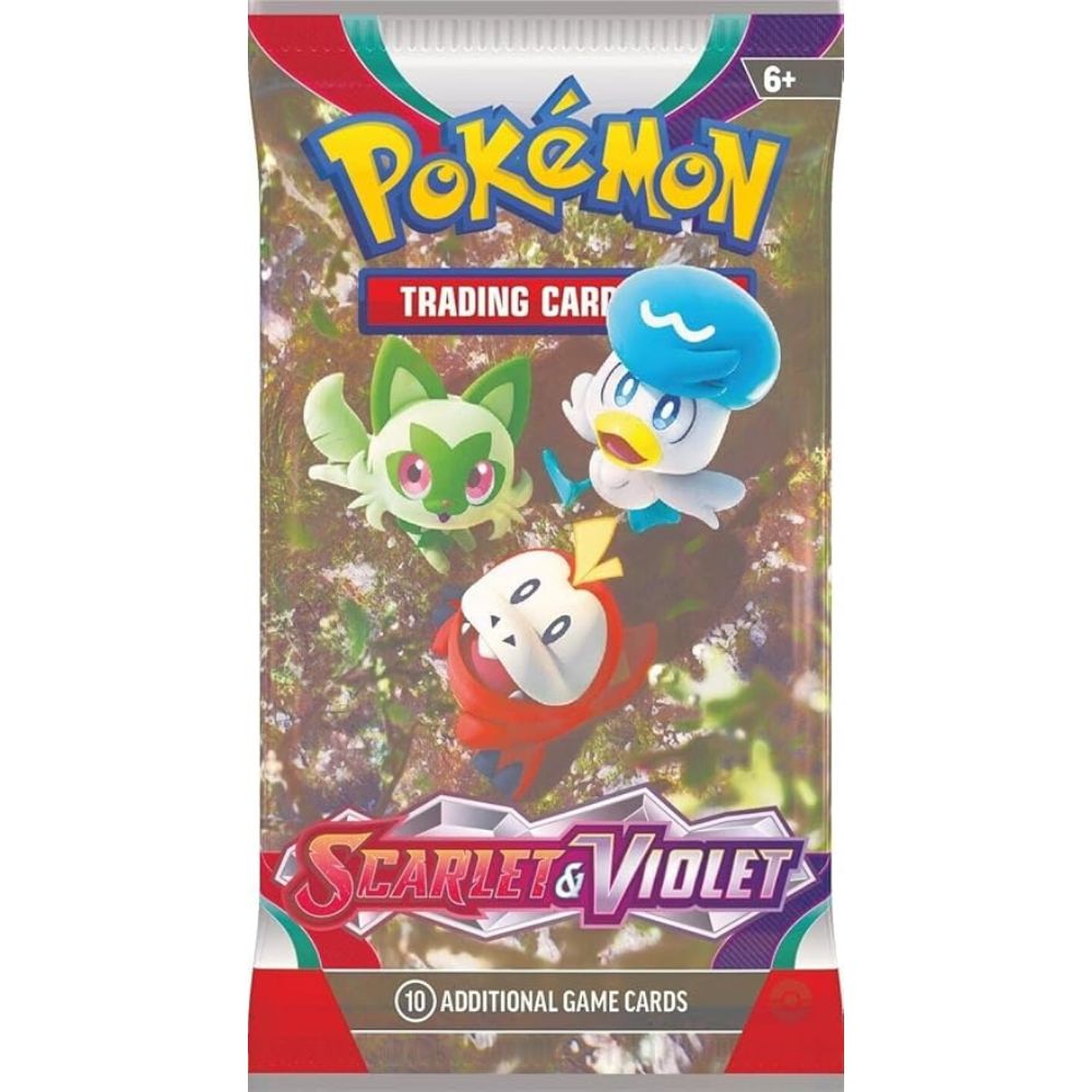 Pokemon TCG: Scarlet and Violet 1 Booster Pack Sprigatito, Fuecoco and Quaxly Artwork