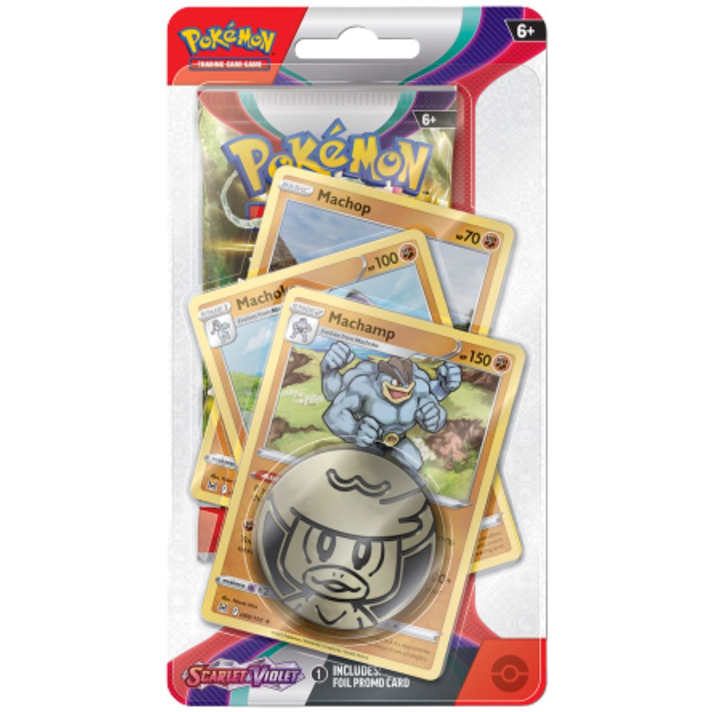 Pokemon TCG: Scarlet and Violet 1 Checklane Pack Blister Machamp Promo Card