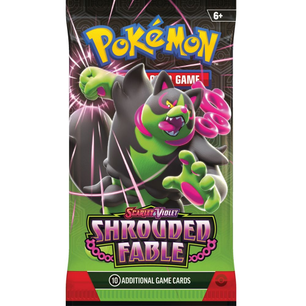 Scarlet and Violet 6.5 Shrouded Fable Booster Pack Okidogi Artwork