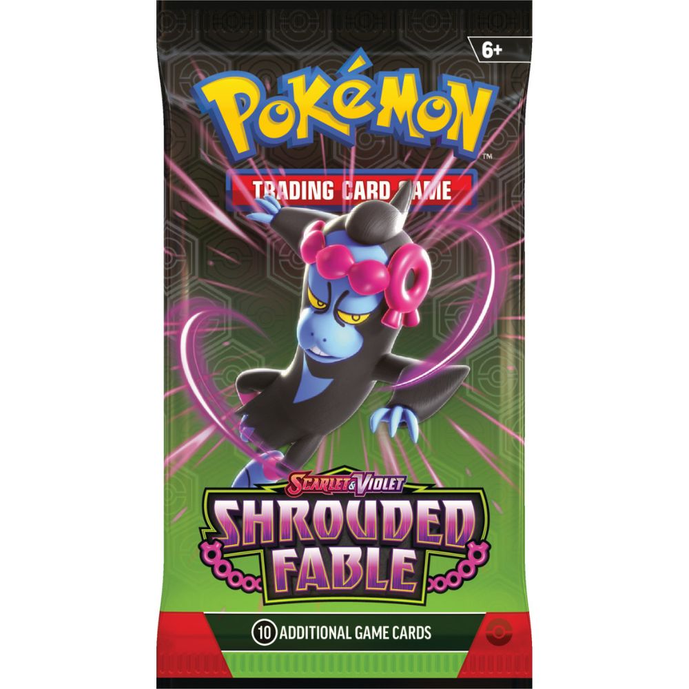 Scarlet and Violet 6.5 Shrouded Fable Booster Pack Munkidori Artwork