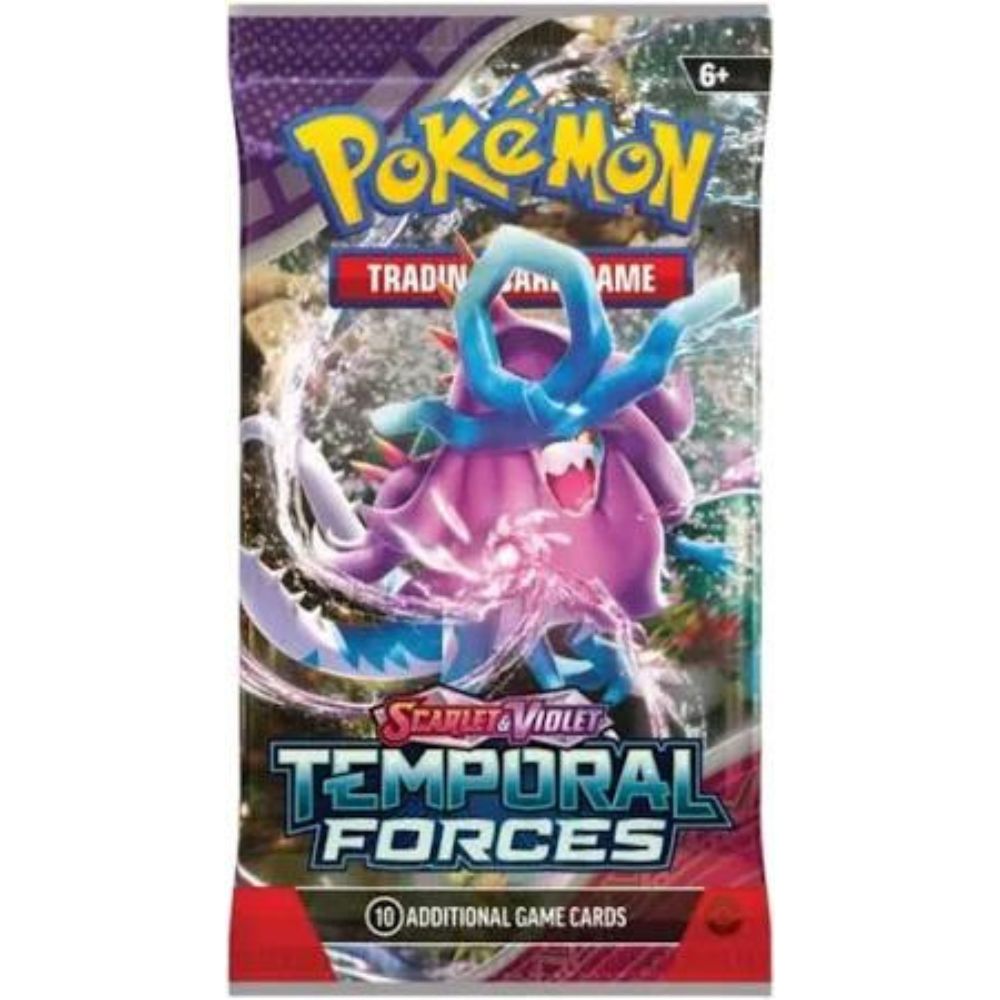 Pokemon TCG: Scarlet and Violet 5 Temporal Forces Booster Pack Walking Wake Artwork