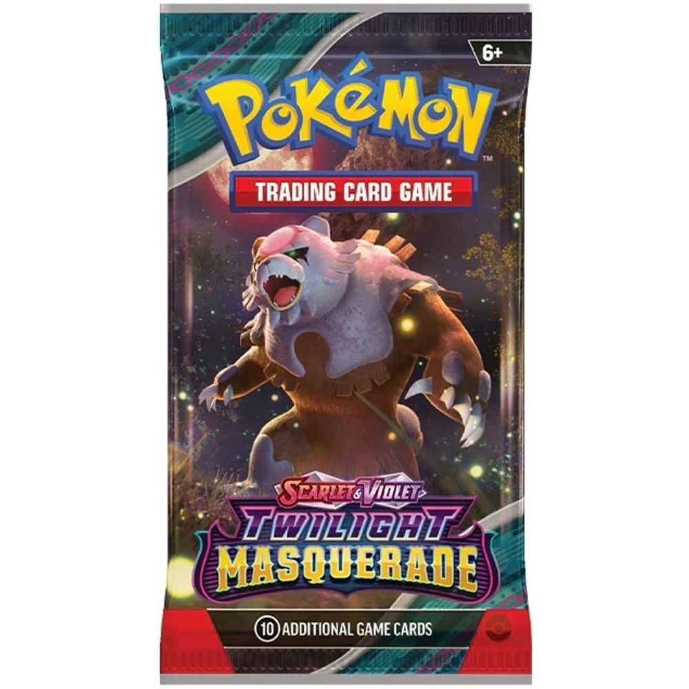 Pokemon TCG: Scarlet and Violet 6 Twilight Masquerade Booster Pack Bloodmoon Ursaluna Artwork