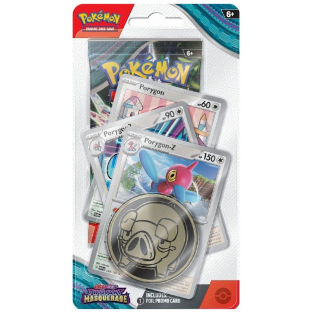 Pokemon TCG: Scarlet and Violet 6 Twilight Masquerade Premium Checklane Display Porygon-Z Promo Card