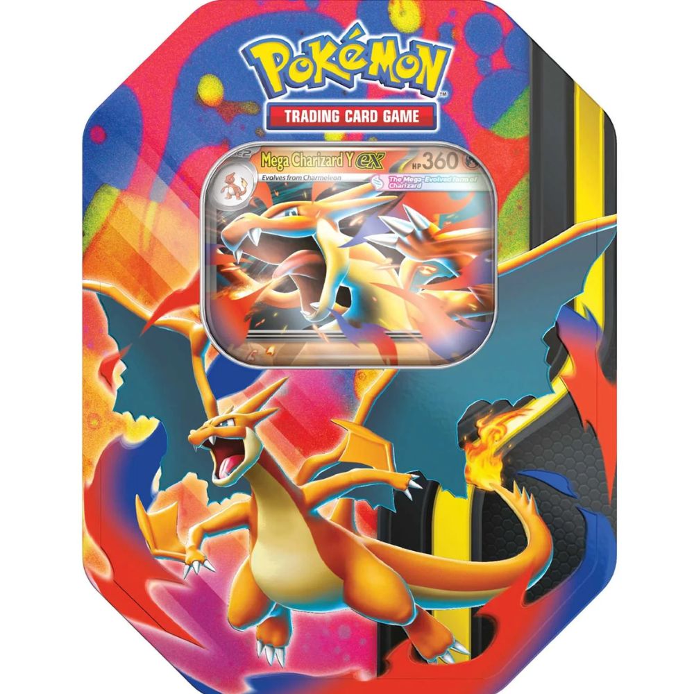 Pokémon TCG: Mega Charizard ex Tin featuring Mega Charizard Y ex