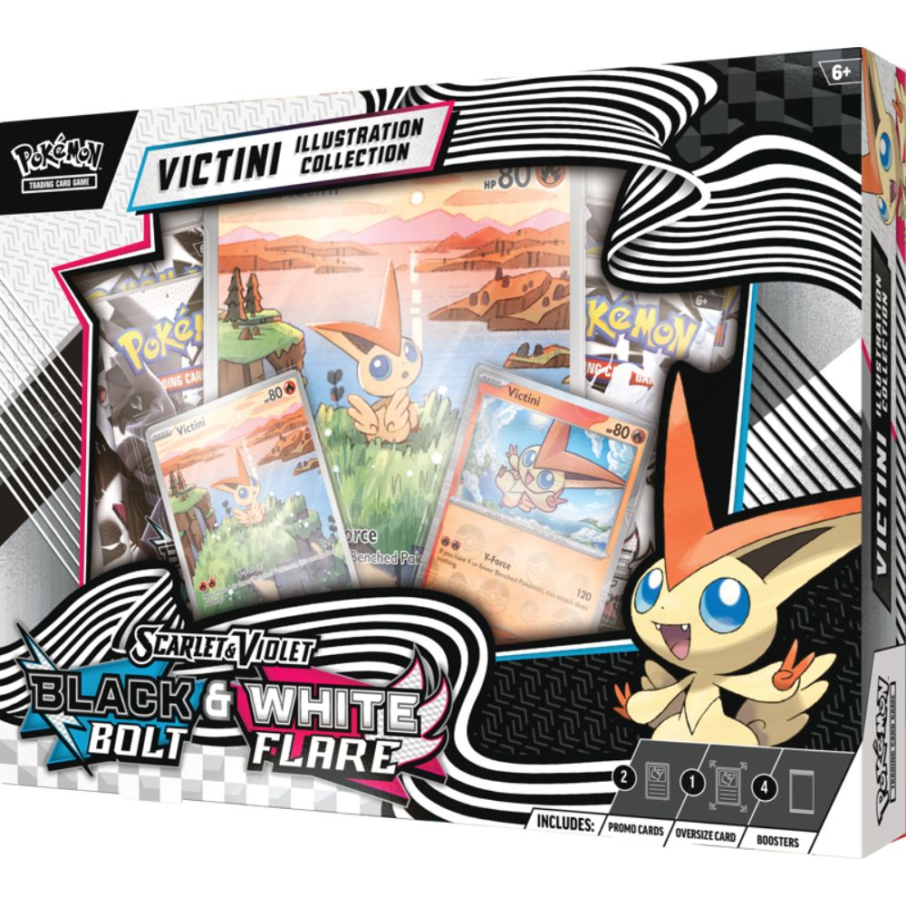 Black Bolt & White Flare Unova Victini Illustration Collection