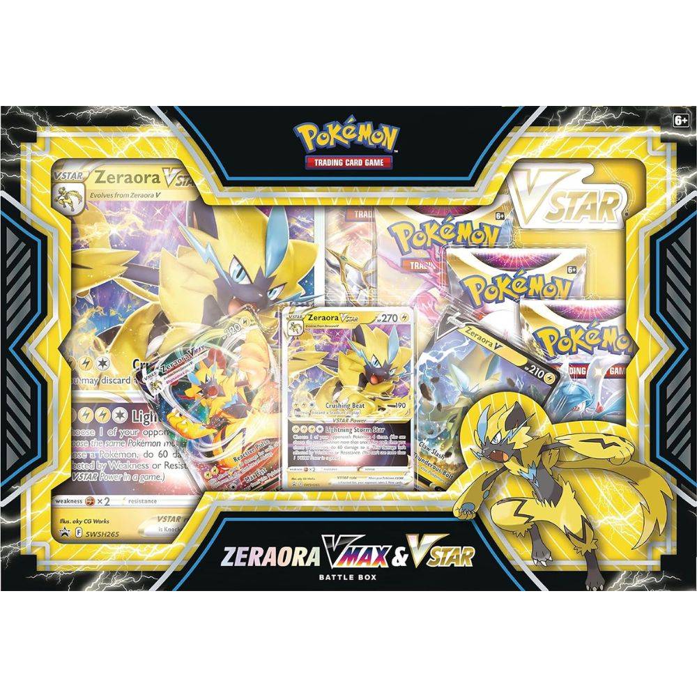 Pokemon TCG: Zeraora VMAX & VSTAR Battle Box Front of Box