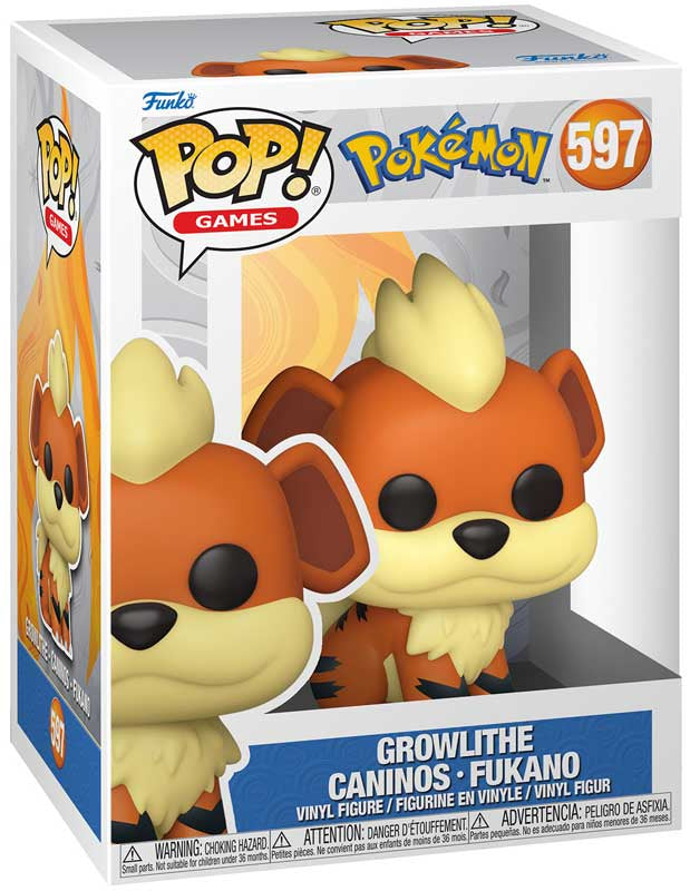 FUNKO POP: POKEMON - GROWLITHE #597 in box
